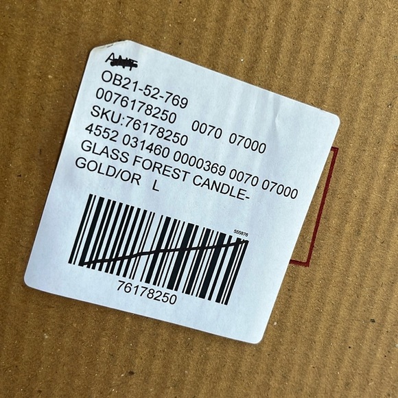 Anthropologie Glass Forest Candle Large NIB - Picture 2 of 16